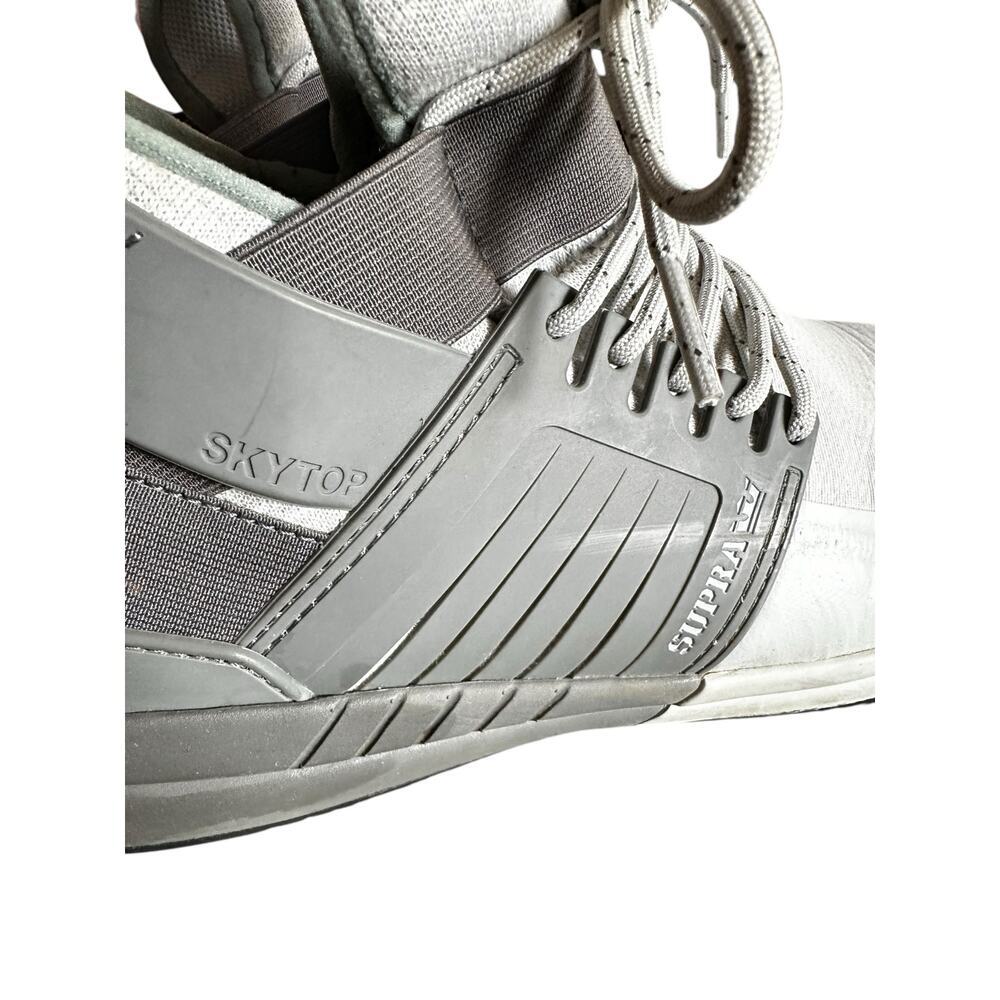 Supra Skytop V Men’s Basketball Hi-Top Sneakers Dark Gray, Light Gray, Size 10.5 - Picture 6 of 9